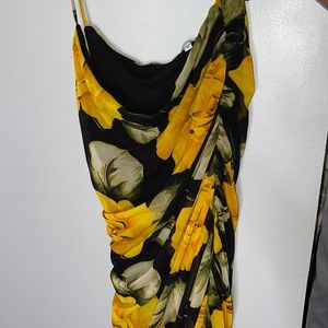 Floral Mesh Maxi Dress